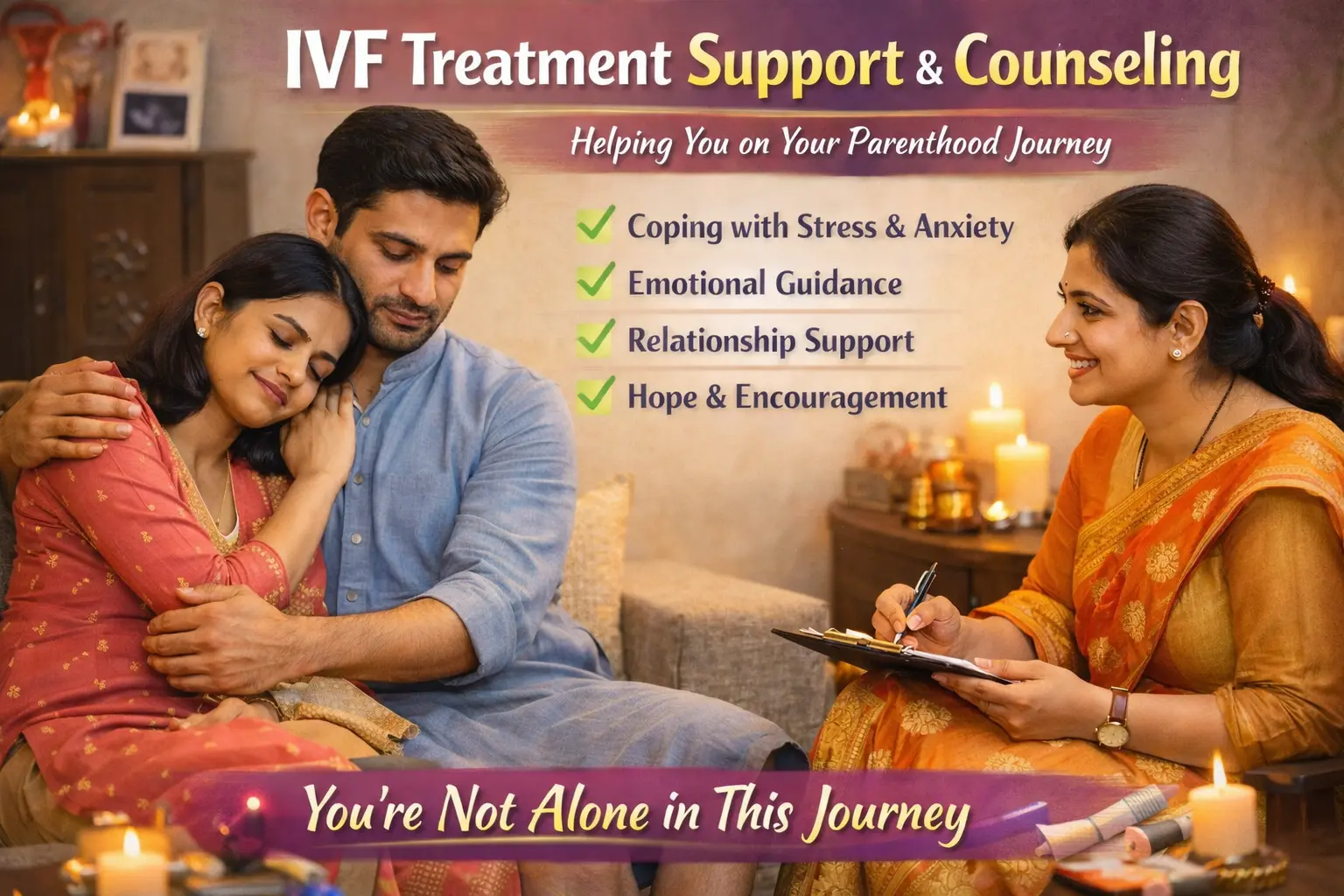 Psychological support for IVF couples